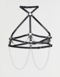 ASOS DESIGN strap harness with hanging chain detail   ASOS at Asos